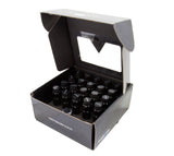 NRG 700 Series M12 X 1.25 Steel Lug Nut w/Dust Cap Cover Set 21 Pc w/Locks & Lock Socket - Black - LN-LS710BK-21