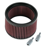 S&S Cycle 1in Taller Pleated Stealth Air Filter Kit - 170-0127