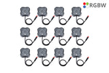 Diode Dynamics RGBW Rock Light Installer Kit w/Controller (12-pack) - DD7748C