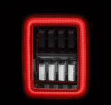 AlphaRex 19-24 Jeep Gladiator JT Nova-Series Prismatic LED Tail Lights - Chrome - 602060