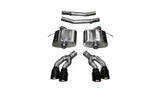 Corsa 2016-2019 Cadillac CTS V 6.2L V8 2.75in Black Xtreme Axle-Back Exhaust - 14358BLK