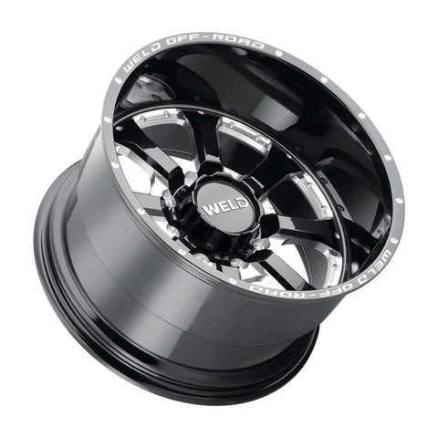 Weld Off-Road W125 20X12 Granada Six 6X139.7 ET-44 BS4.75 Gloss Black MIL 106.1 - W12502084475
