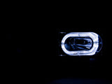 ANZO 1988-1998 Chevrolet C1500 Crystal Headlights Chrome w/ Halo - 111006
