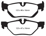 EBC 13+ BMW X1 2.0 Turbo (28i) Yellowstuff Rear Brake Pads - DP42069R
