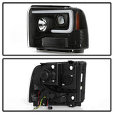 Spyder 05-07 Ford F250/350/450 Super Duty Projector LED Black PRO-YD-FS05V2PL-BK - 5087911