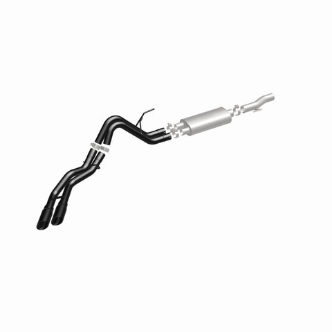 MagnaFlow SYS Cat-Back 10-14 Ford Raptor 6.2L V8 2.5/3in Black Dual Same Side Exit Rear 3.5 Tips - 15366