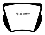 EBC 59-64 Daimler SP250 2.5 Greenstuff Front Brake Pads - DP2134