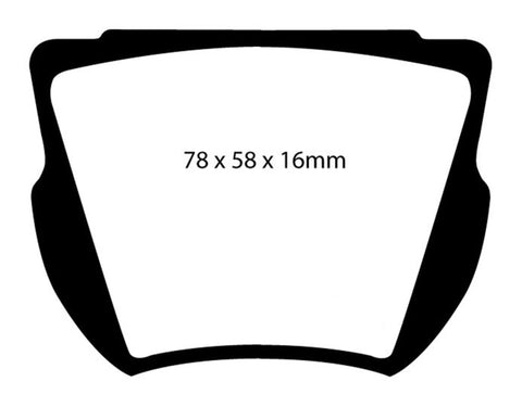 EBC 59-64 Daimler SP250 2.5 Greenstuff Front Brake Pads - DP2134
