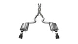 Corsa 2015-2017 Ford Mustang GT 5.0 3in Cat Back Exhaust Black Dual Tips (Sport) - 14332BLK