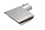 Gibson Rectangle Sport Tip - Left - 6x2.75in OD/2in Inlet/9.5in Length - Stainless - 500430