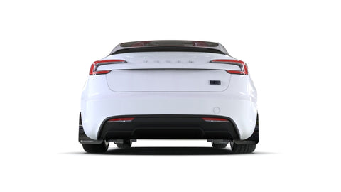 Rally Armor 24-26 Tesla Model 3 Highland Black UR Mud Flap White Logo - MF122-UR-BLK-WH
