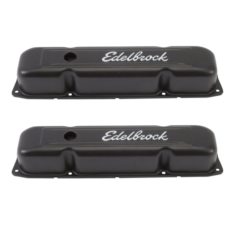 Edelbrock Valve Cover Signature Series Chrysler 1958-1979 361-440 V8 Black - 4493