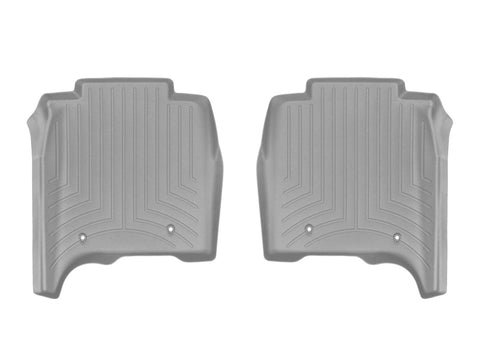 WeatherTech 14-16 Land Rover-Range Rover Rear FloorLiner - Grey Long Wheelbase w/ 2nd Row Console - 464805