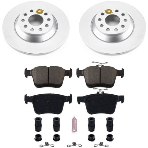 Power Stop 16-18 Audi TT Quattro Rear Z23 Evolution Sport Coated Brake Kit - CRK7176