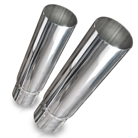 Stainless Works Straight Cut Resonator Tips 2 1/2in ID Inlet 3in Body - 771250