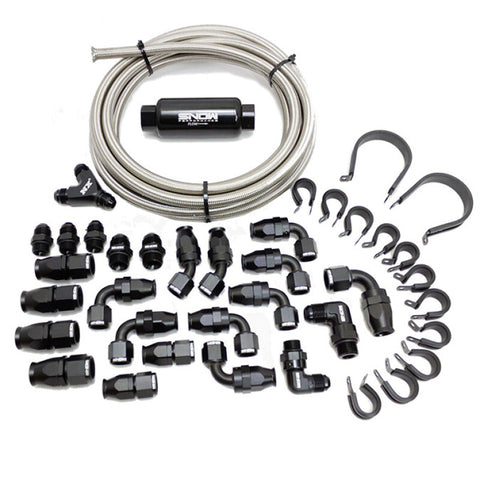 Snow Performance 10AN Braided Stainless Fuel Line Kit - SNF-60001
