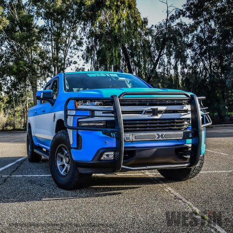 Westin 19-21 Chevy 1500 Sportsman X Grille Guard - Textured Black (Excl. 2019 Silverado LD) - 40-33955