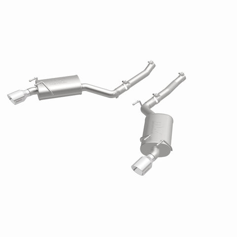 MagnaFlow Axle-Back Stainless Dual Split 4in Polished Tips 10-15 Chevrolet Camaro Convert. 3.6L V6 - 15354