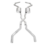 Stainless Works Chevy Camaro 1967-69 Exhaust 3in Stainless with X-Pipe - CA67693CS