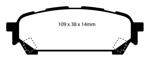 EBC 03-05 Subaru Impreza 2.0 Turbo WRX Bluestuff Rear Brake Pads - DP51687NDX