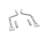 MagnaFlow Axle-Back, SS, 3in, Quad Split Rear 3.5 Tips 2015 Dodge Challenger incl SRT Hellcat - 19206