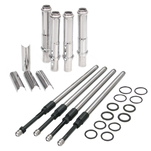 S&S Cycle 1999+ BT Stock Engine Height w/ 4.937in Length Cylinders Adjustable Pushrod Set - 106-6051