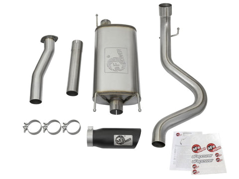 aFe MACHForce XP Cat-Back SS w/Black Tips 16 Toyota Tacoma V6-3.5L - 49-46026-B