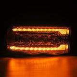 AlphaRex 02-05 Dodge Ram 1500 NOVA LED Proj Headlights Plank Style Chrome w/Activ Light/Seq Signal - 880565