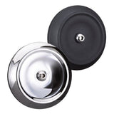 S&S Cycle Dished Bobber Air Cleaner Cover w/ Machined Highlights  - Black - 170-0123
