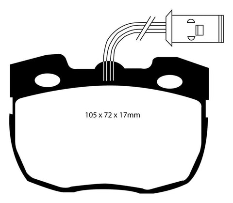 EBC 95-96 Land Rover Discovery (Series 1) 3.9 Greenstuff Front Brake Pads - DP6814
