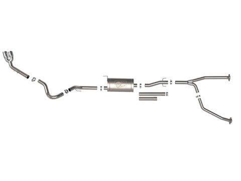 aFe 2022 Toyota Tundra V6-3.5L (tt) Vulcan Series 2.5in to 3in 304 SS Cat-Back Exhaust w/ Polish Tip - 49-36061-P