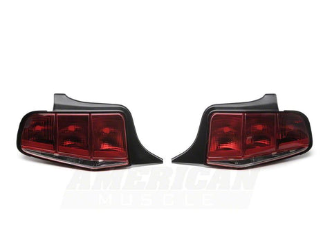 Raxiom 10-12 Ford Mustang Aero Tail Lights- Blk Housing (Smoked Lens) - 49145