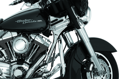 Kuryakyn Deluxe Neck Covers 95-07 Touring Models Chrome - 7866
