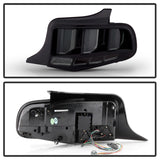 Spyder 10-12 Ford Mustang Light Bar Seq Turn Signal LED Tail Lights - Smoke ALT-YD-FM10-LED-SM - 5085115