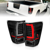 Anzo 04-15 Nissan Titan Full LED Tailights Black Housing Clear Lens - 311420