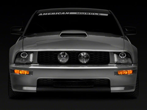 Raxiom 05-09 Ford Mustang Excluding GT500 LED Halo Projector Headlights- Blk Housing (Clear Lens) - 101683