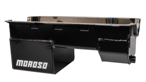Moroso Ford 351W (w/Rear Sump & Billet End Seals) Extra Deep Wet Sump 7qt 9in Steel Oil Pan - 20520