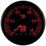 Autometer Stack 52mm 0-1 Bar M10 Male Pro-Control Fuel Pressure Gauge - Black - ST3503
