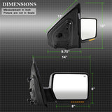 xTune Ford F150 04-06 Power Heated Amber LED Signal OE Mirror Right MIR-03348AEBH-P-R - 9935329