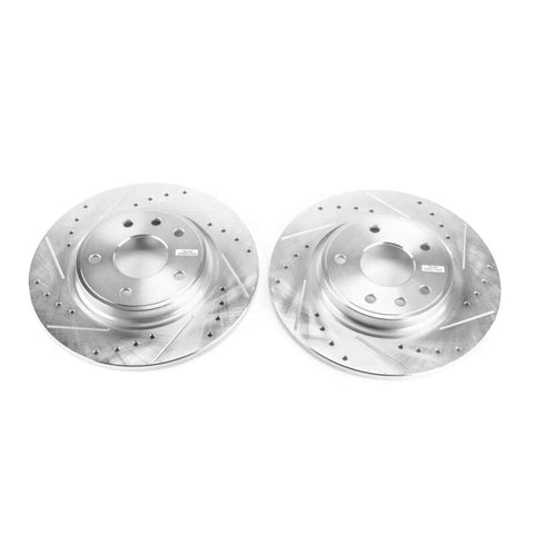 Power Stop 71-73 Buick Centurion Front Evolution Drilled & Slotted Rotors - Pair - AR8600XPR