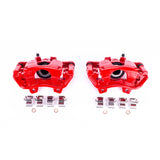 Power Stop 2018 Jeep Wrangler Rear Red Calipers w/Brackets - Pair - S15014