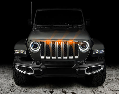 Oracle Pre-Runner Style LED Grille Kit for Jeep Wrangler JL - Amber - 5870-005