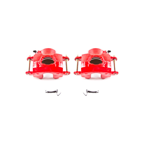 Power Stop 94-96 Chevrolet Impala Front Red Calipers w/o Brackets - Pair - S4020