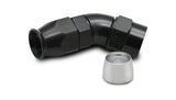 Vibrant 45 Degree One Piece Hose End for PTFE Lined Hose Size -12AN - 28412