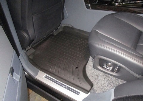 WeatherTech 14-16 Land Rover-Range Rover Rear FloorLiner - Black Long Wheelbase w/ 2nd Row Console - 444805