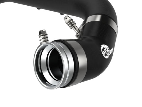 aFe BladeRunner Black 2-3/4in Aluminum Charge Pipe 2021 Toyota Supra GR (A90) I4-2.0L (t) B48 - 46-20488-B