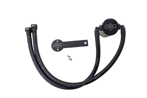 J&L 16-23 Chevrolet Camaro LT1 6.2L Driver Side Oil Separator 3.0 - Black Anodized - 3081D-B