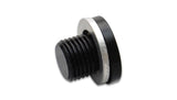 Vibrant M10 x 1.25 Metric Aluminum Port Plug with Crush Washer - 16661