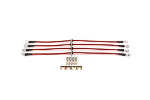 Power Stop 12-15 Chevrolet Camaro Front & Rear SS Braided Brake Hose Kit - BH00046