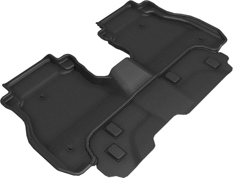 3D MAXpider 2020 Jeep Gladiator Jt Kagu 2nd Row Floormats - Black - L1JP02221509
